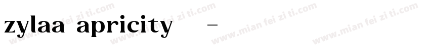 zylaa apricity字体字体转换
